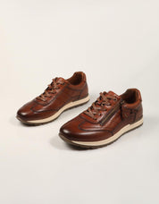 ZAPATOS SPORT CARMELA ZAPATILLA CAMEL en color Cuero