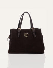 BOLSO CARMELA BOLSO SERRAJE MARRON en color Marron