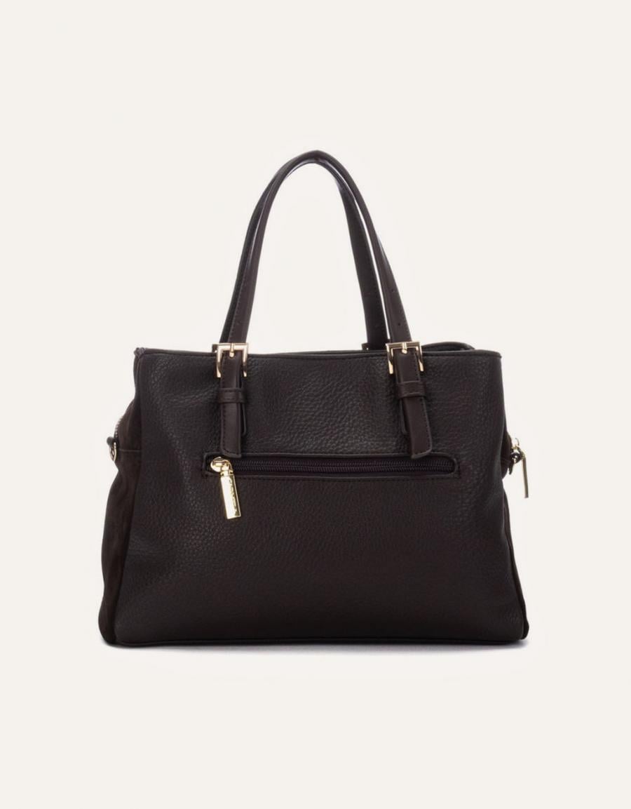 BOLSO CARMELA BOLSO SERRAJE MARRON en color Marron