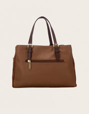 BOLSO CARMELA BOLSO SERRAJE CUERO en color Cuero