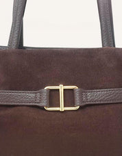 BOLSO CARMELA BOLSO SERRAJE MARRON en color Marron