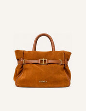 BOLSO CARMELA BOLSO SERRAJE CUERO en color Cuero