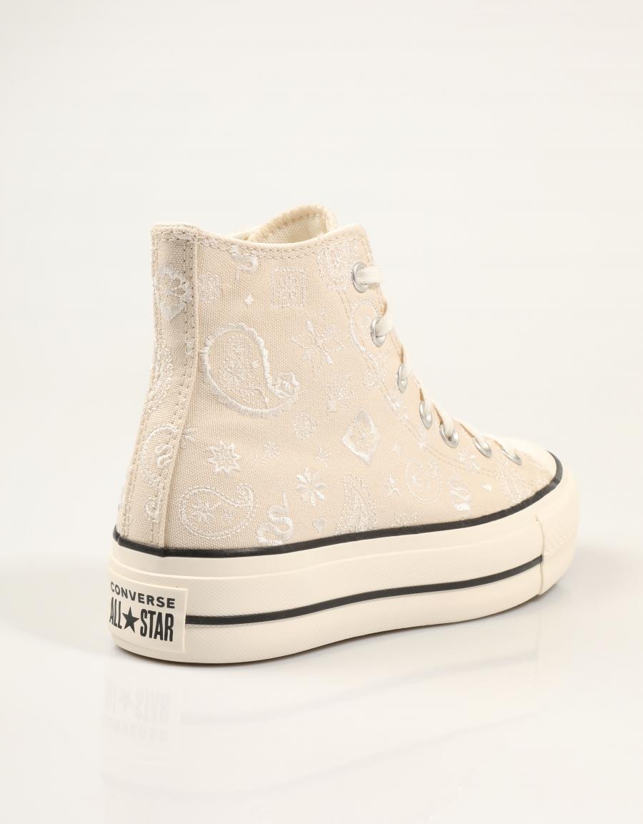 ZAPATILLAS CONVERSE CTAS PAISLEY ICE A22397C en color Beige