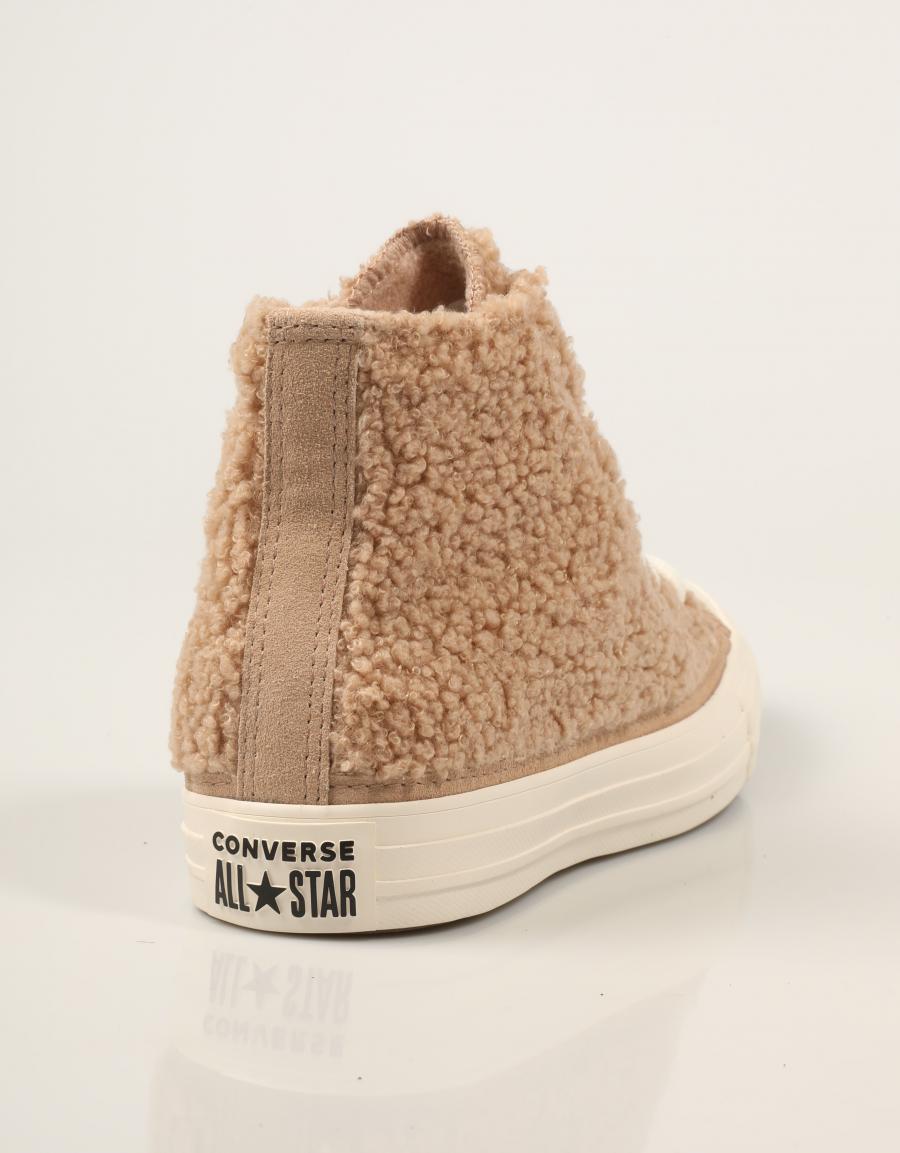 ZAPATILLAS CONVERSE CTAS BEIGE A24897C en color Marron
