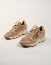 ZAPATILLAS XTI ZAPATILLA TEX BEIGE en color Beige