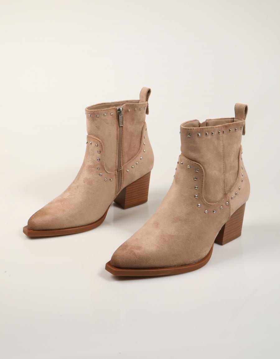 BOTINES XTI BOTIN CAMPERO BEIGE en color Beige