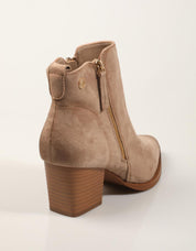 BOTINES XTI BOTIN CAMPERO BEIGE en color Beige