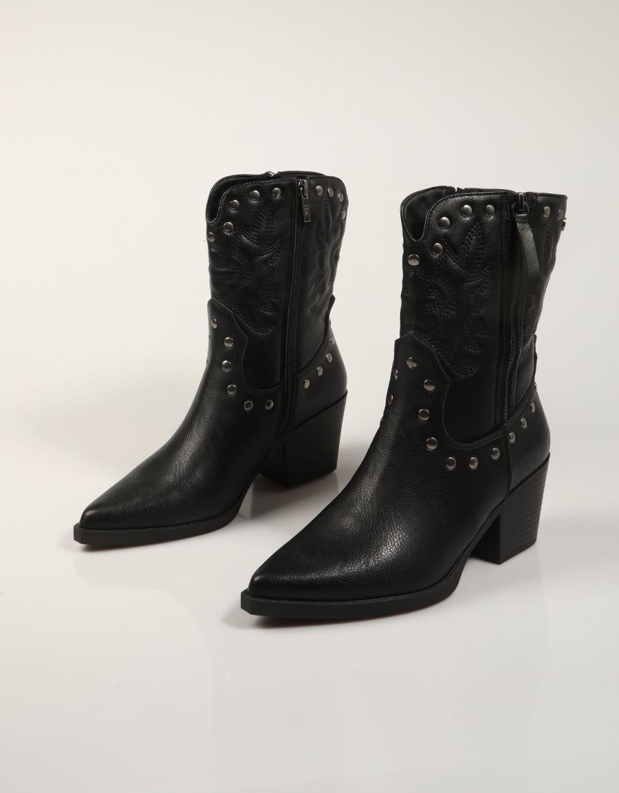 BOTINES XTI BOTIN REMACHES NEGRO en color Negro