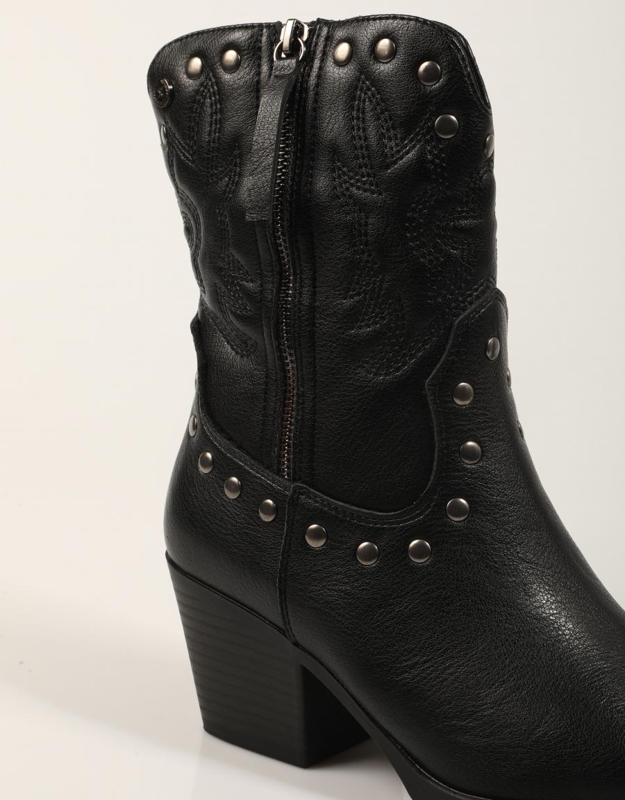 BOTINES XTI BOTIN REMACHES NEGRO en color Negro