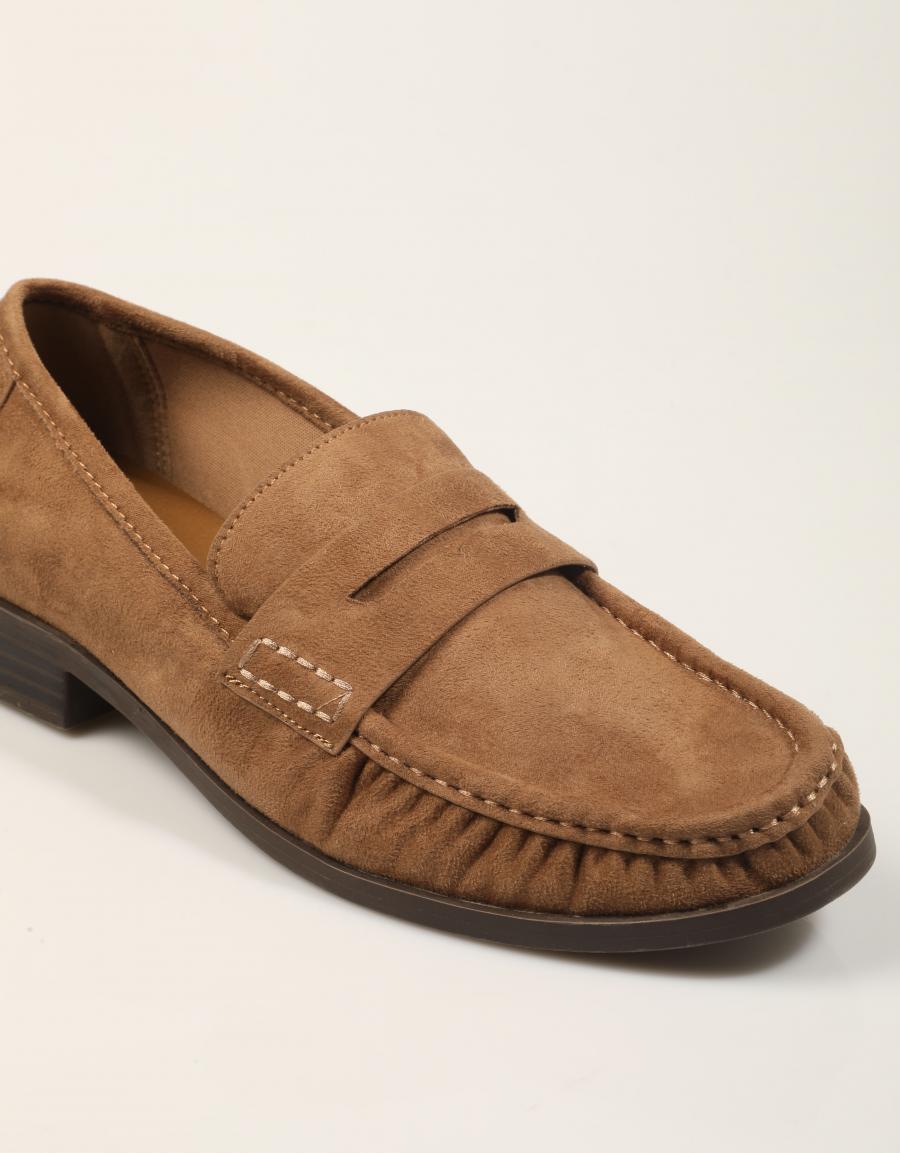 MOCASINES XTI MOCASIN ANTE TAUPE en color Taupe