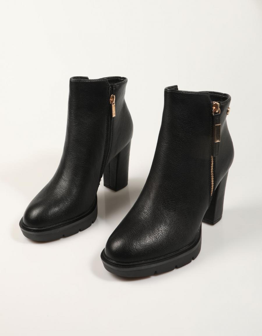 BOTINES XTI BOTIN CREMALLERA NEGRO en color Negro