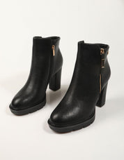 BOTINES XTI BOTIN CREMALLERA NEGRO en color Negro