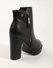 BOTINES XTI BOTIN CREMALLERA NEGRO en color Negro