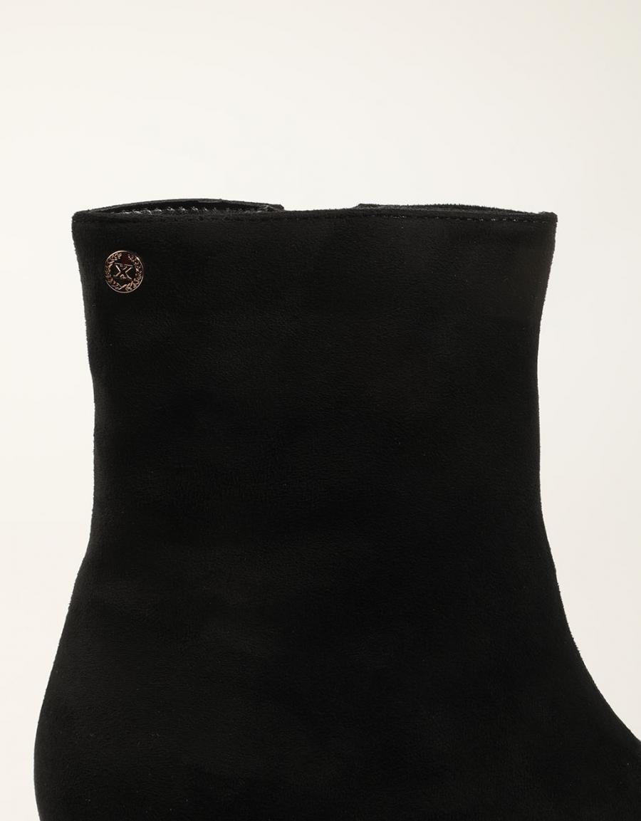 BOTINES XTI BOTIN ANTE NEGRO en color Negro