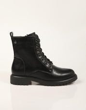 BOTINES XTI BOTIN CORDONES NEGRO en color Negro