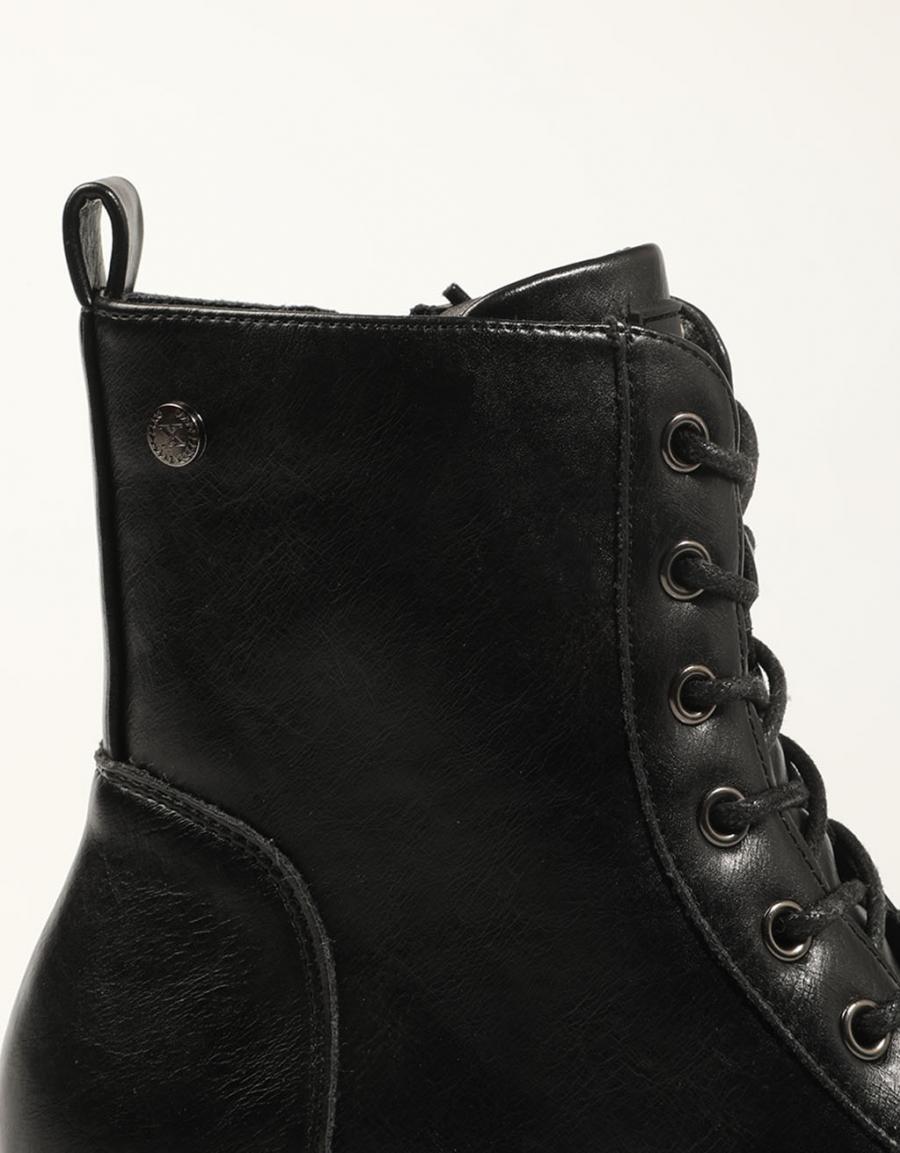 BOTINES XTI BOTIN CORDONES NEGRO en color Negro