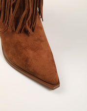 BOTINES XTI BOTIN FLECOS CAMEL en color Cuero