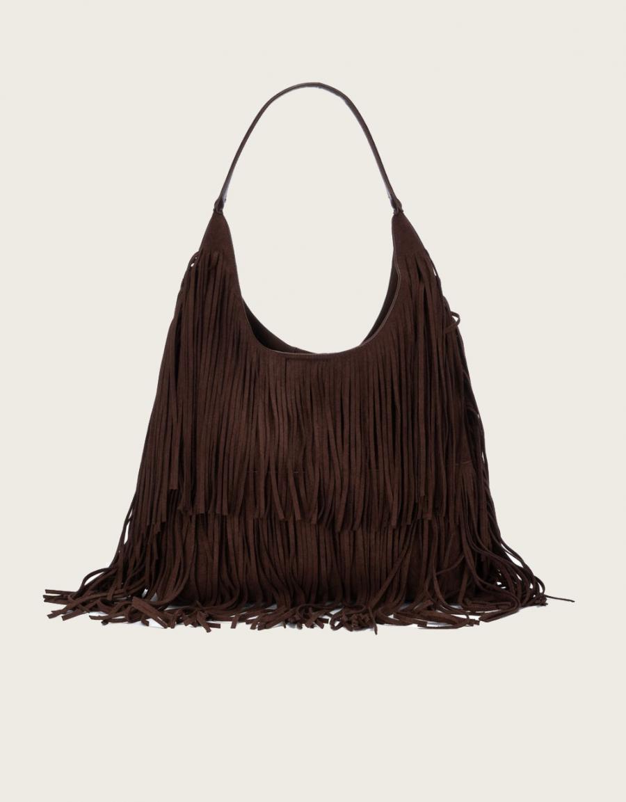 BOLSOS XTI BOLSO FLECOS MARRON en color Marron