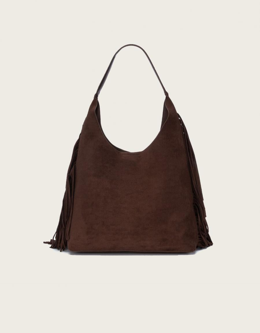 BOLSOS XTI BOLSO FLECOS MARRON en color Marron