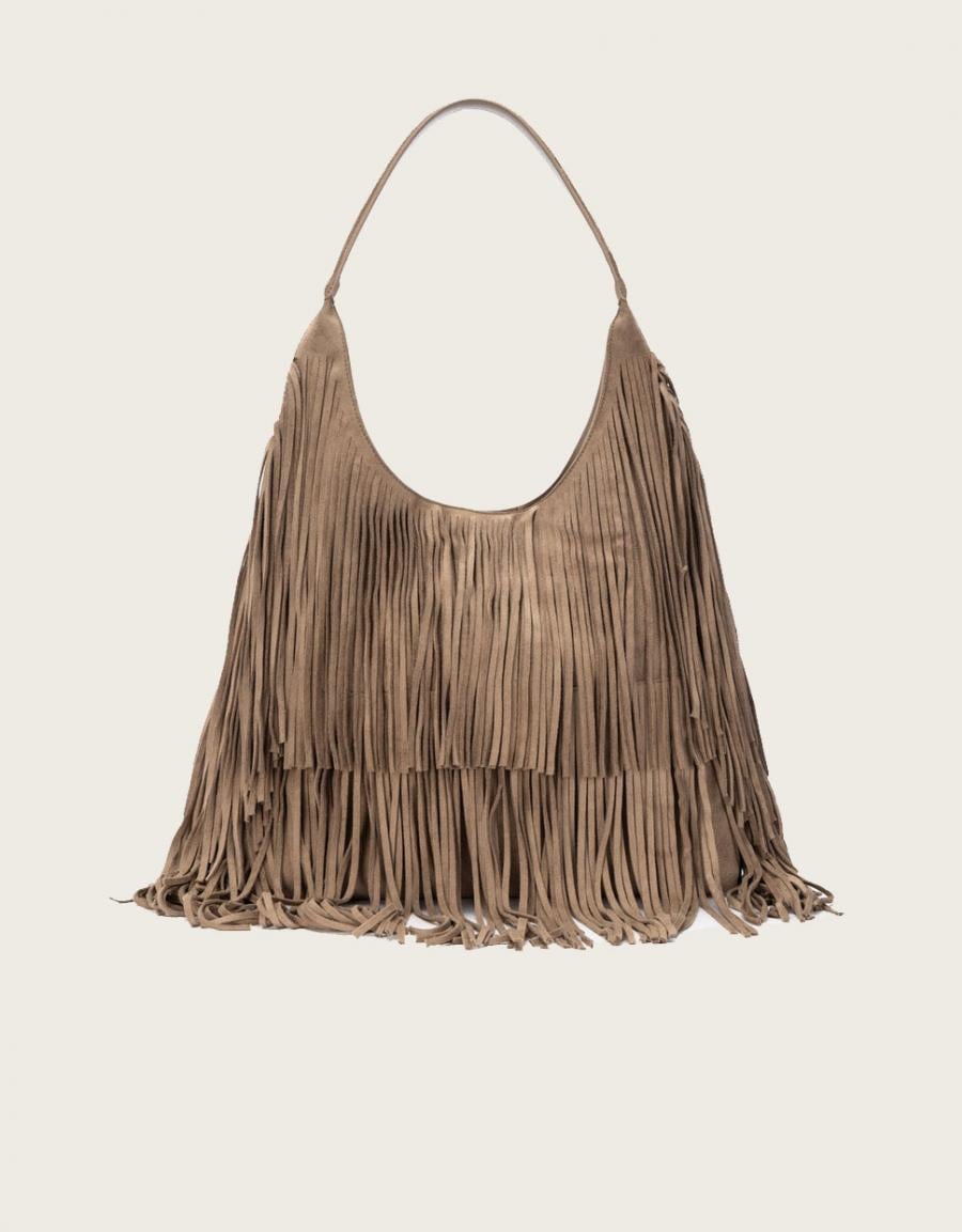 BOLSOS XTI BOLSO FLECOS BEIGE en color Beige
