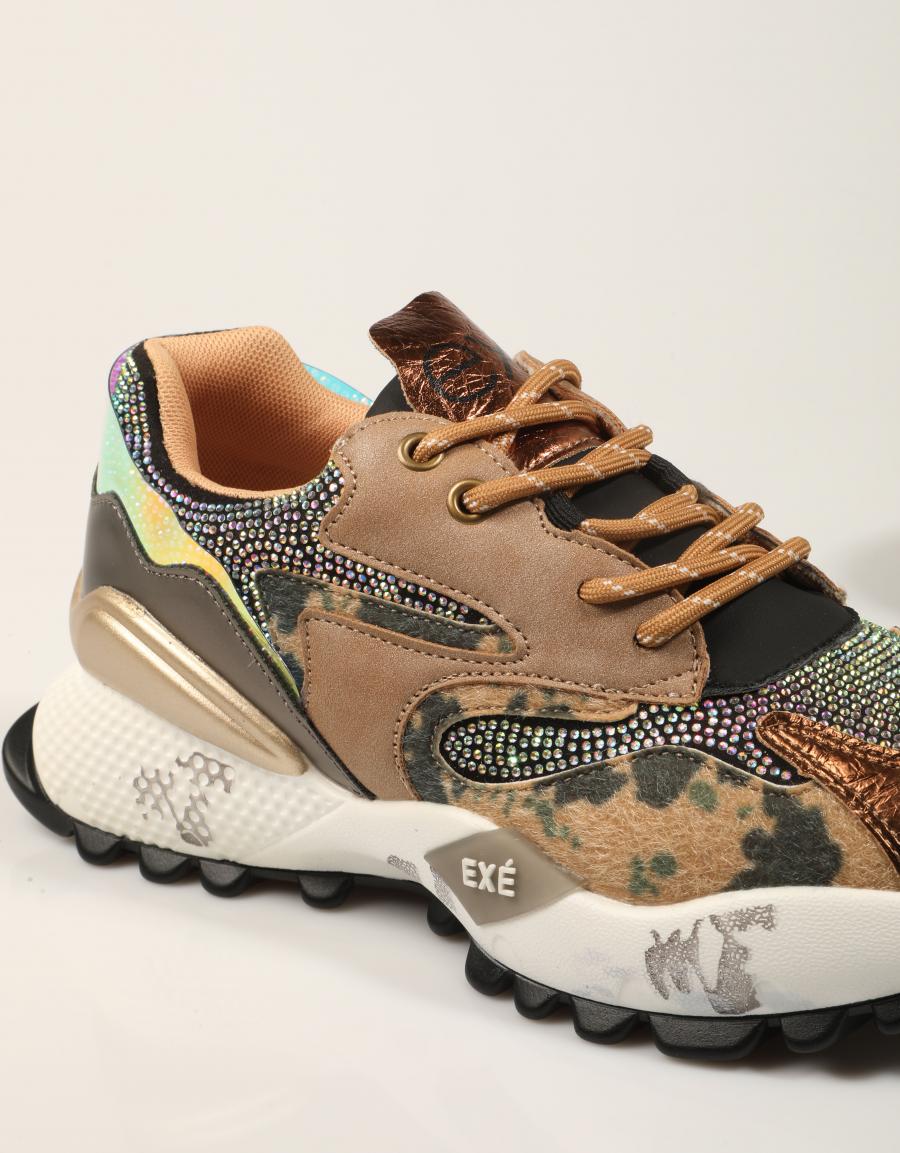 ZAPATILLAS EXE SNEAKER BRONZE BLACK en color Bronce