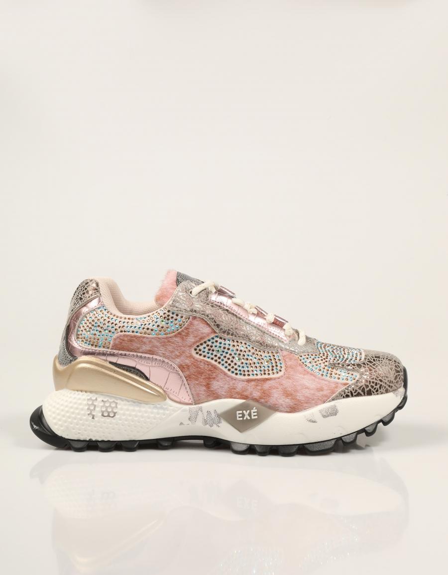 ZAPATILLAS EXE SNEAKER GREY PINK en color Gris