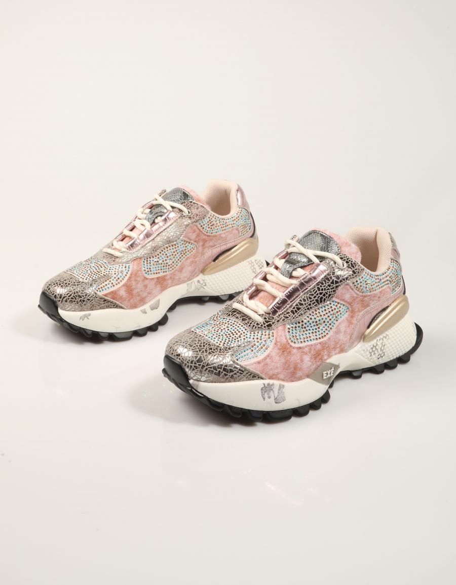 ZAPATILLAS EXE SNEAKER GREY PINK en color Gris