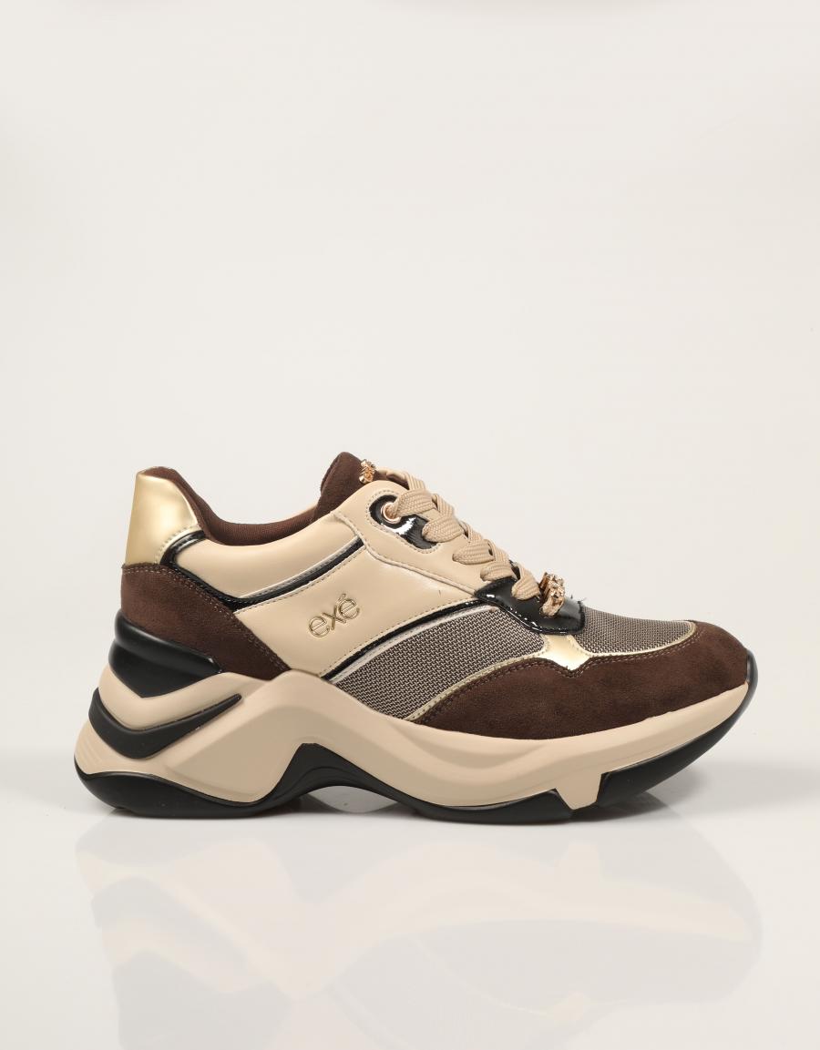 ZAPATILLAS EXE SNEAKER BROWN BEIGE en color Beige