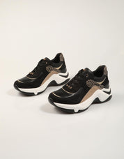 ZAPATILLAS EXE SNEAKER BLACK GOLD en color Negro