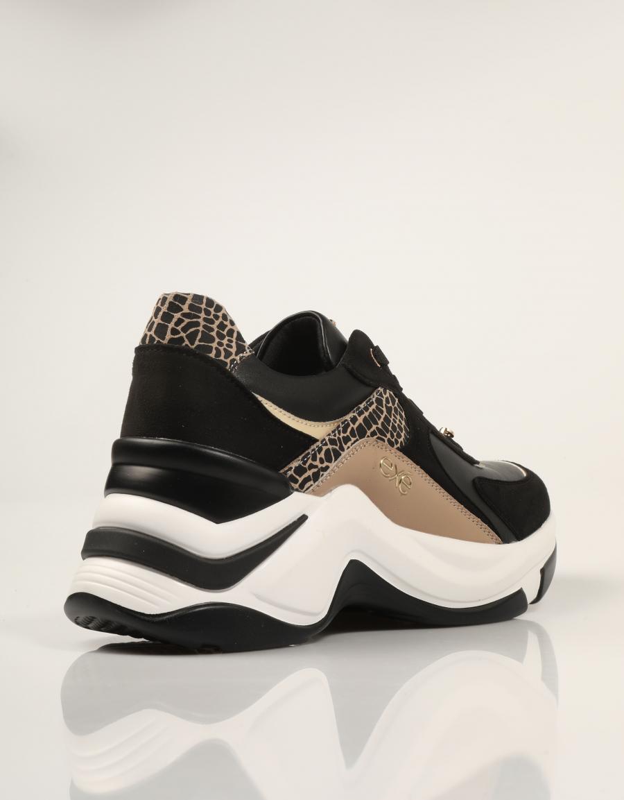 ZAPATILLAS EXE SNEAKER BLACK GOLD en color Negro