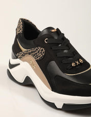 ZAPATILLAS EXE SNEAKER BLACK GOLD en color Negro