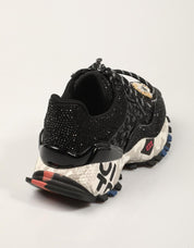 ZAPATILLAS EXE SNEAKER LEATHER BLACK en color Negro
