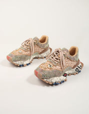 ZAPATILLAS EXE SNEAKER LEATHER BEIGE en color Beige
