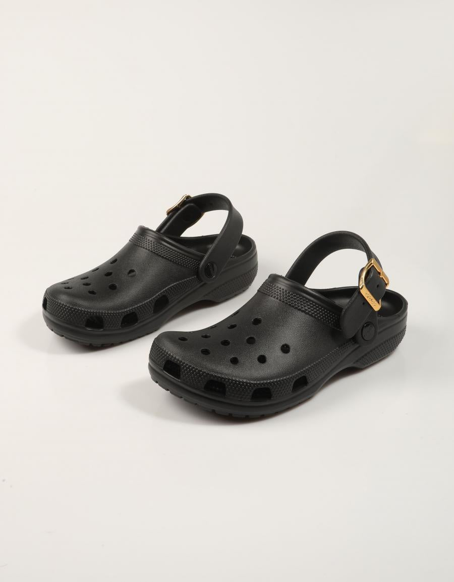 ZUECOS CROCS CLASSIC MET BLACK 213543 en color Negro