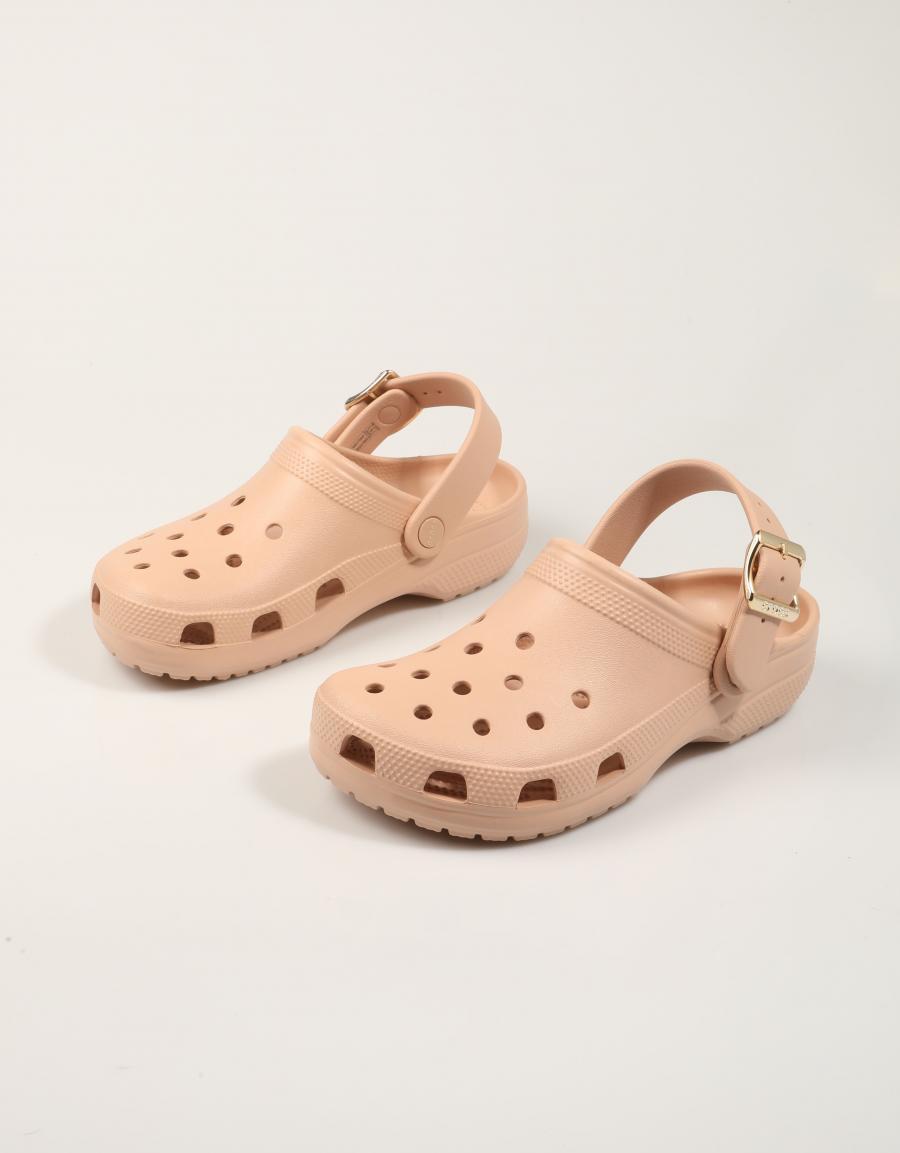 ZUECOS CROCS CLASSIC MET BLUSH 213543 en color Rosa