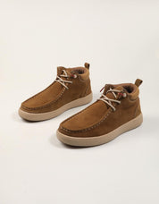 BOTINES NATURAL WORLD ANGLES CAMEL 8451 en color Cuero