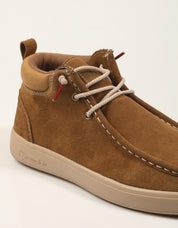 BOTINES NATURAL WORLD ANGLES CAMEL 8451 en color Cuero