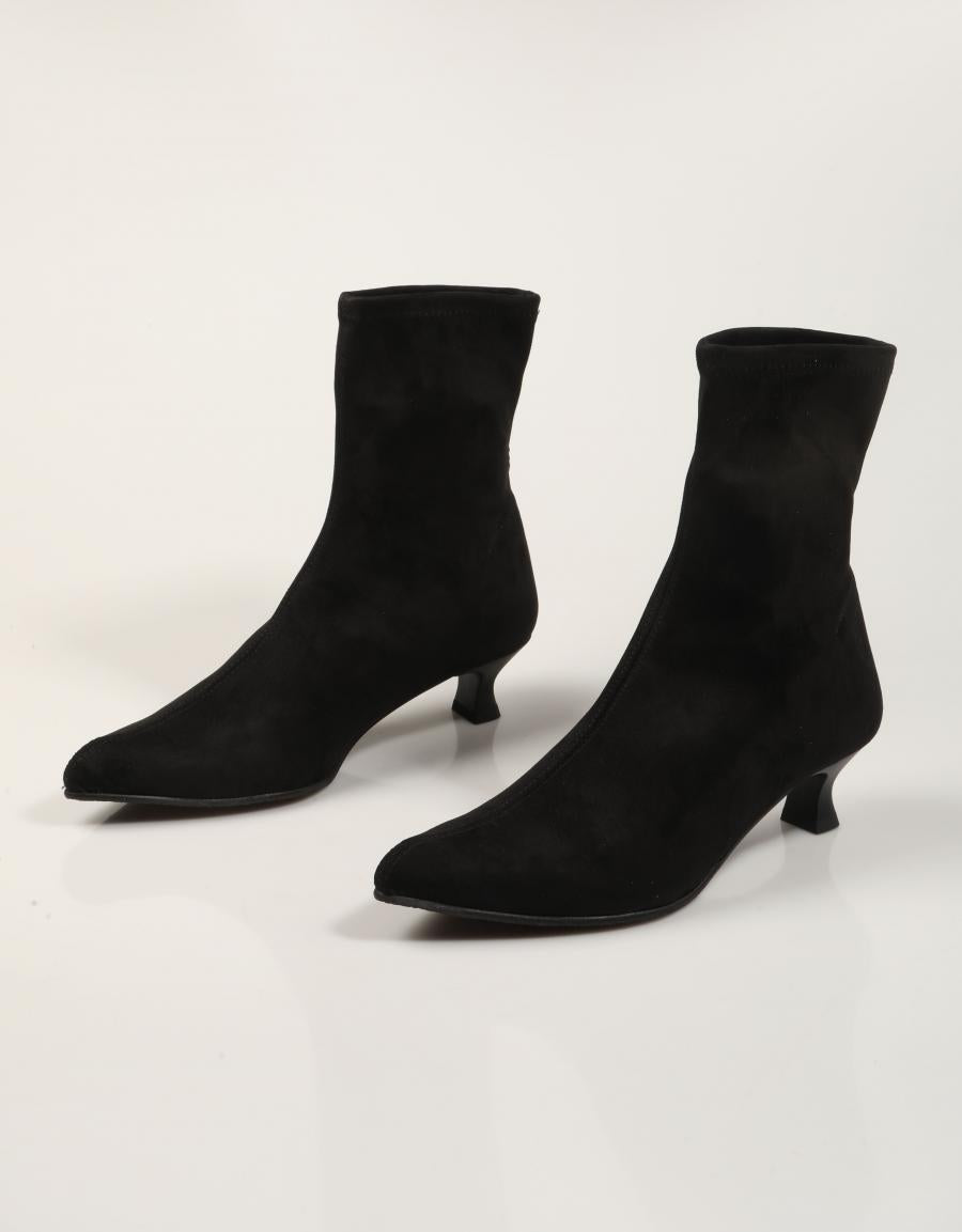 BOTINES MISS ELASTIC 075306-AE-05/05 ANTE STR NEGRO en color Negro