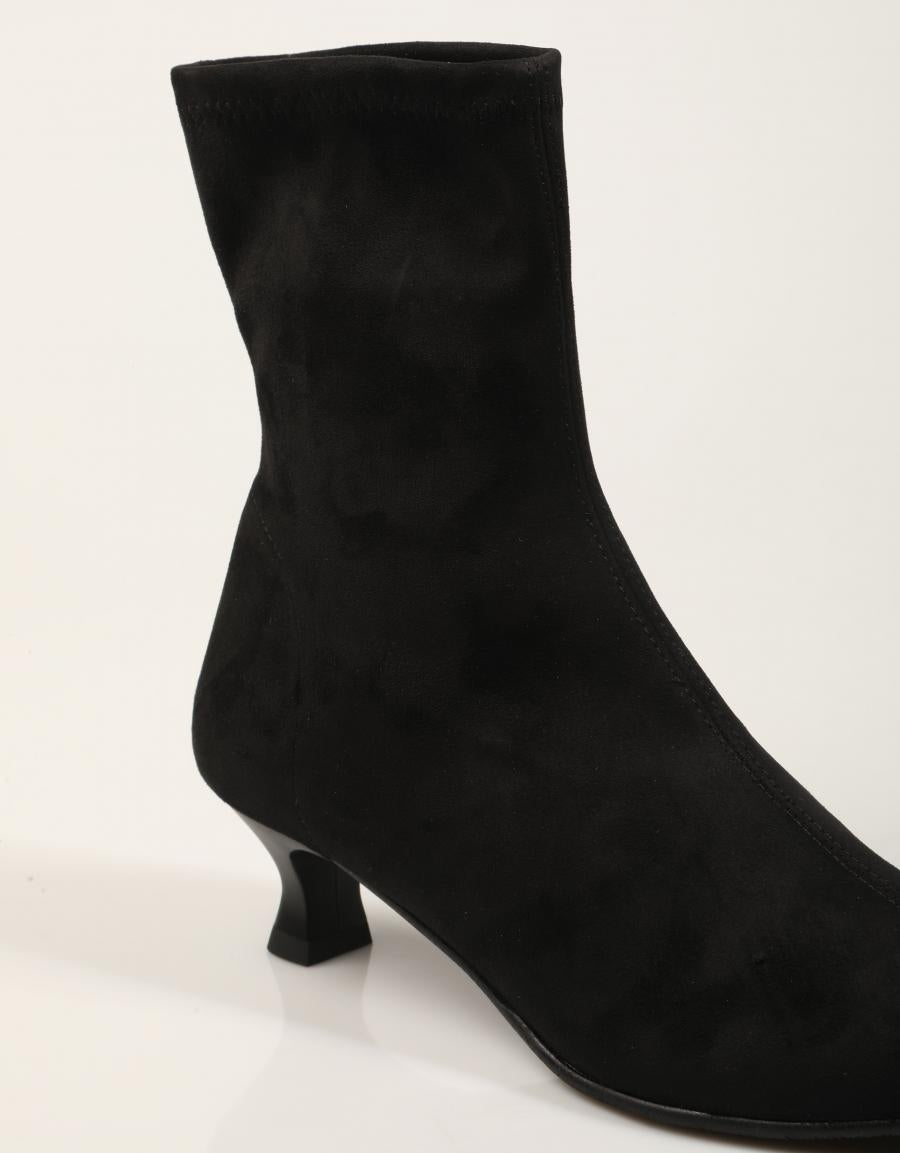BOTINES MISS ELASTIC 075306-AE-05/05 ANTE STR NEGRO en color Negro