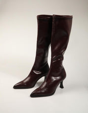 BOTAS MISS ELASTIC 078038-09-07/07 WOW STR BURDEOS en color Burdeos