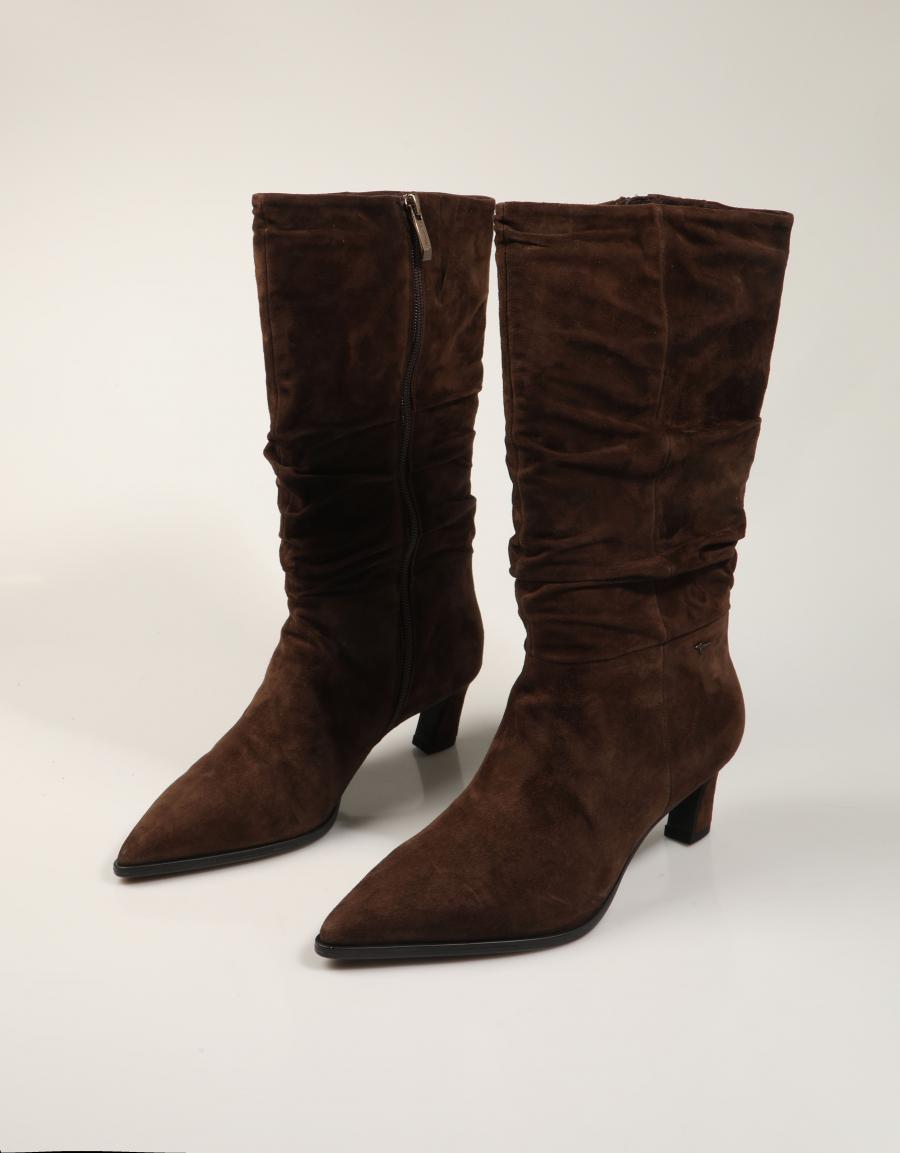 BOTAS TAMARIS BOTA ARRUGADA MOCCA en color Marron