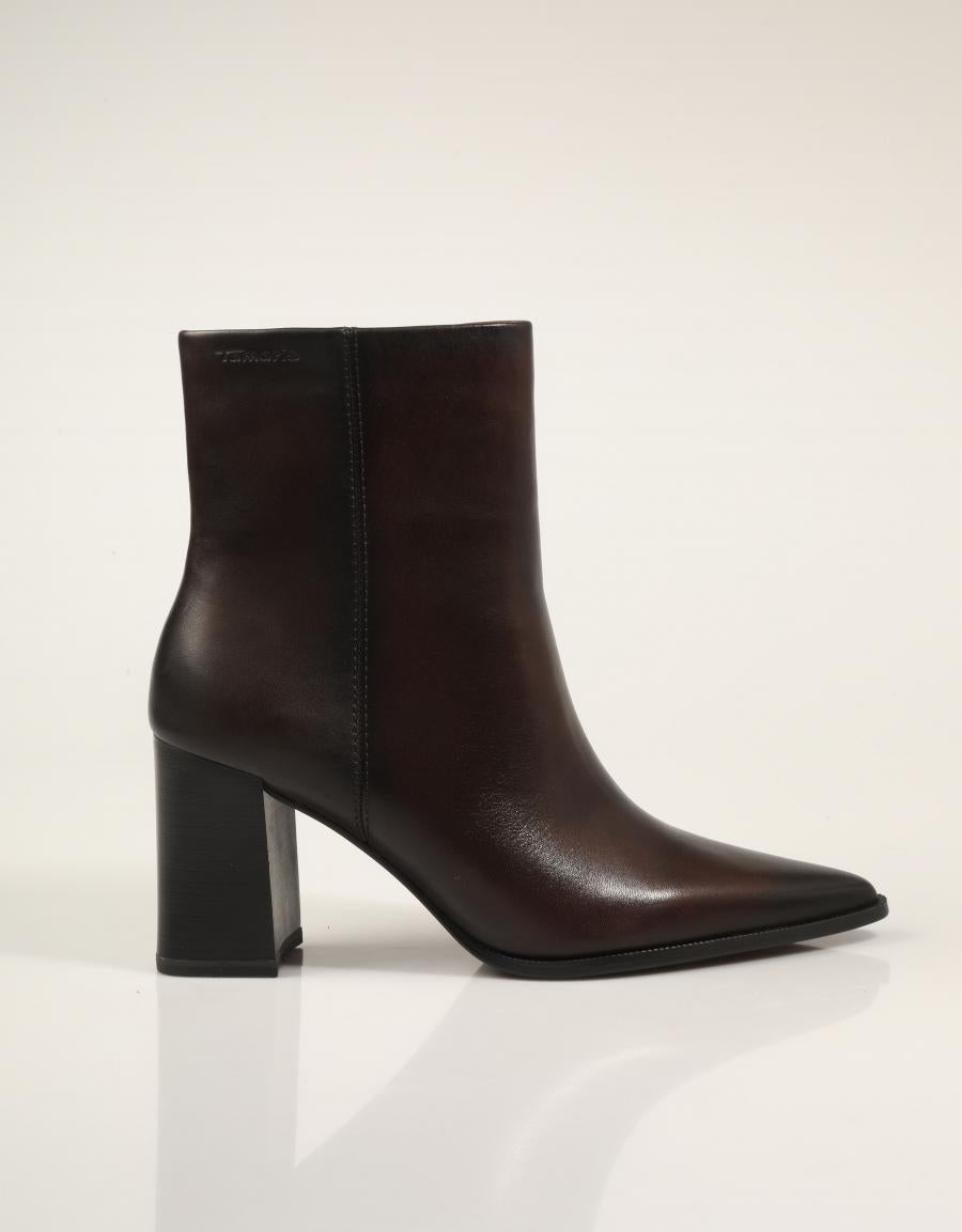 BOTINES TAMARIS BOTIN TACON MAHOGANY en color Marron