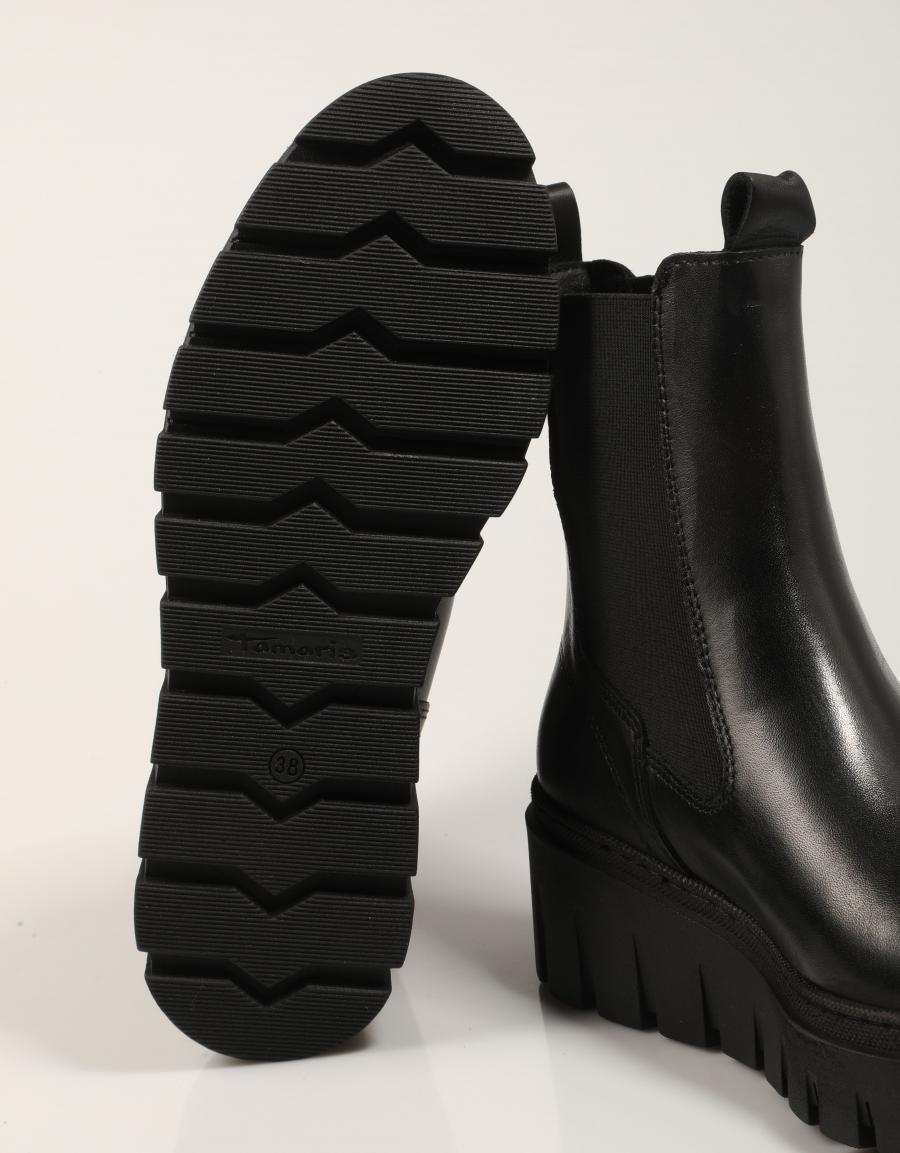 BOTINES TAMARIS BOTIN CHELSEA BLACK en color Negro