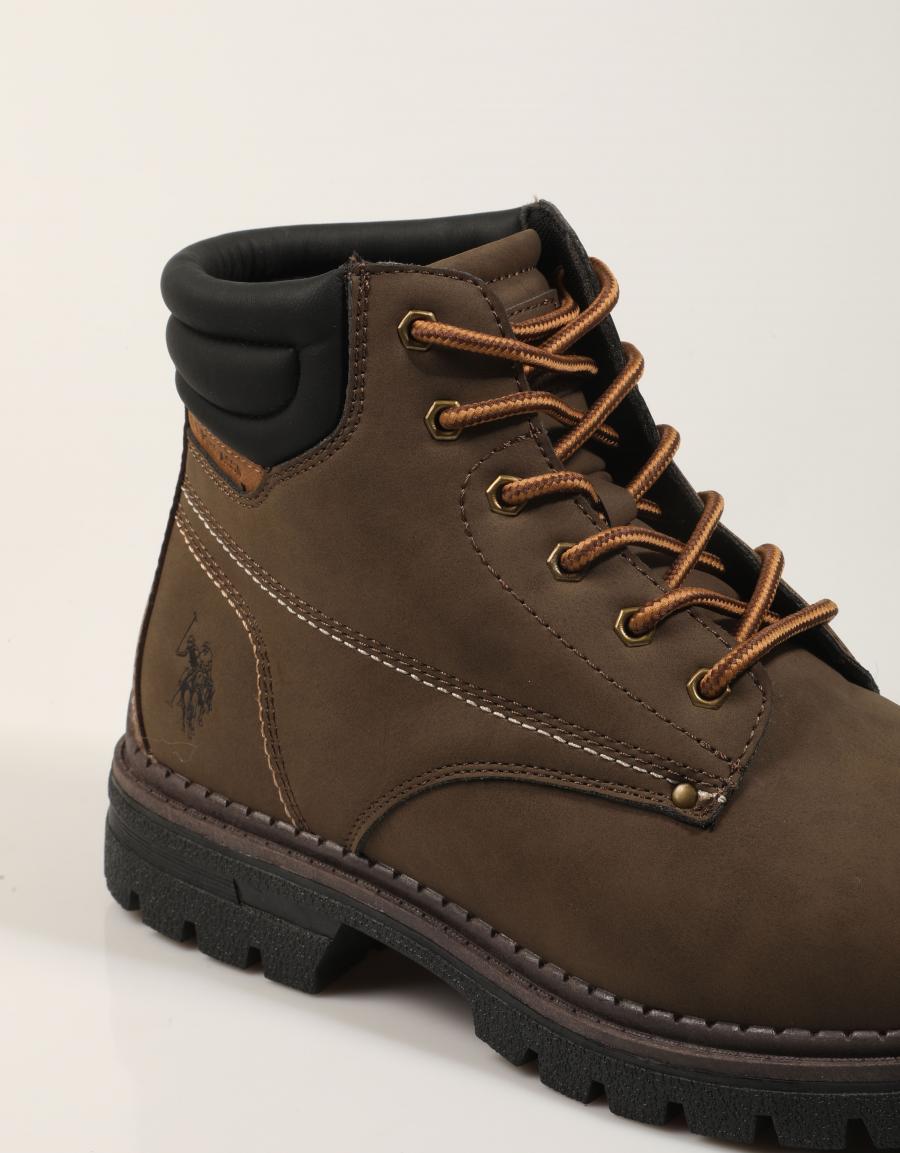 BOTINES US POLO ASSN OHIO004A DARK BROWN OHIO004M/GUH1 en color Marron