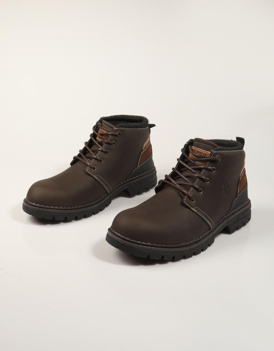BOTINES US POLO ASSN OHIO005A DARK BROWN OHIO005M/GUT1 en color Marron
