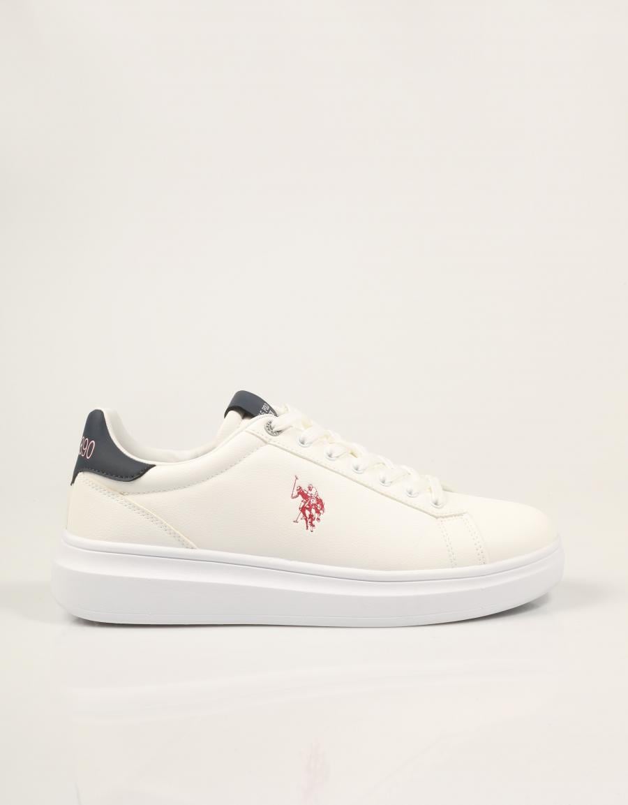ZAPATILLAS US POLO ASSN CODY010C WHITE CODY010M/GY4 en color Blanco