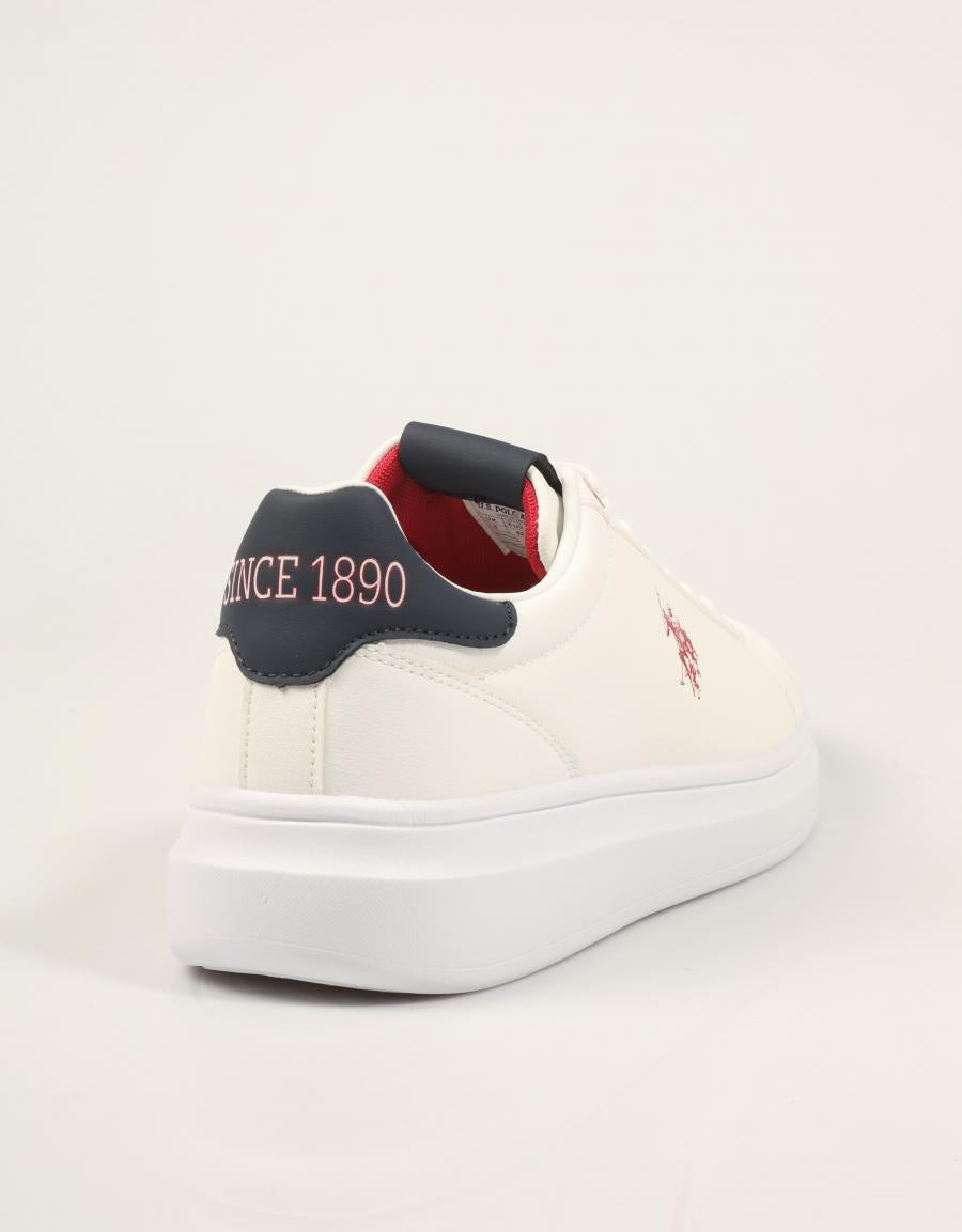 ZAPATILLAS US POLO ASSN CODY010C WHITE CODY010M/GY4 en color Blanco