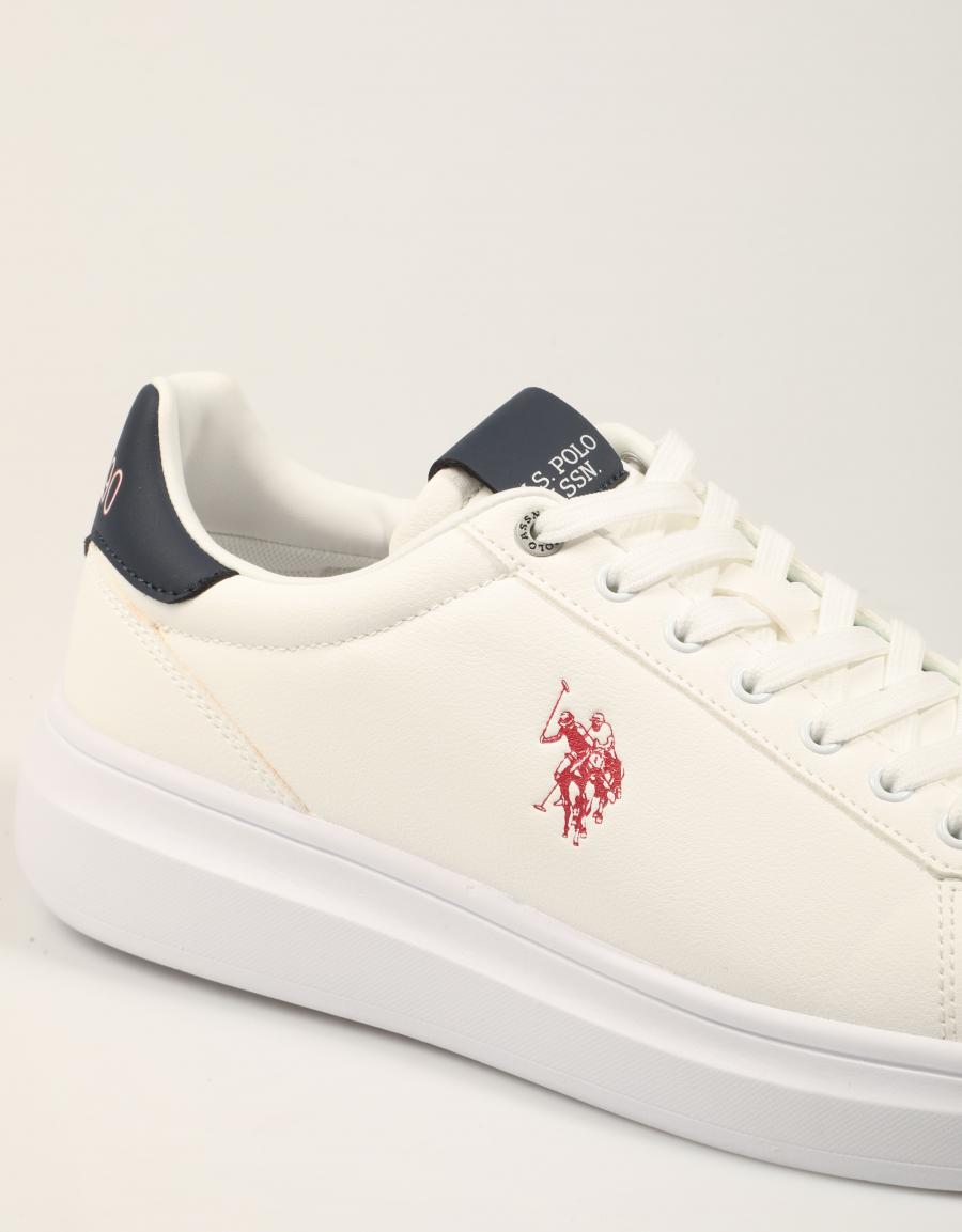 ZAPATILLAS US POLO ASSN CODY010C WHITE CODY010M/GY4 en color Blanco