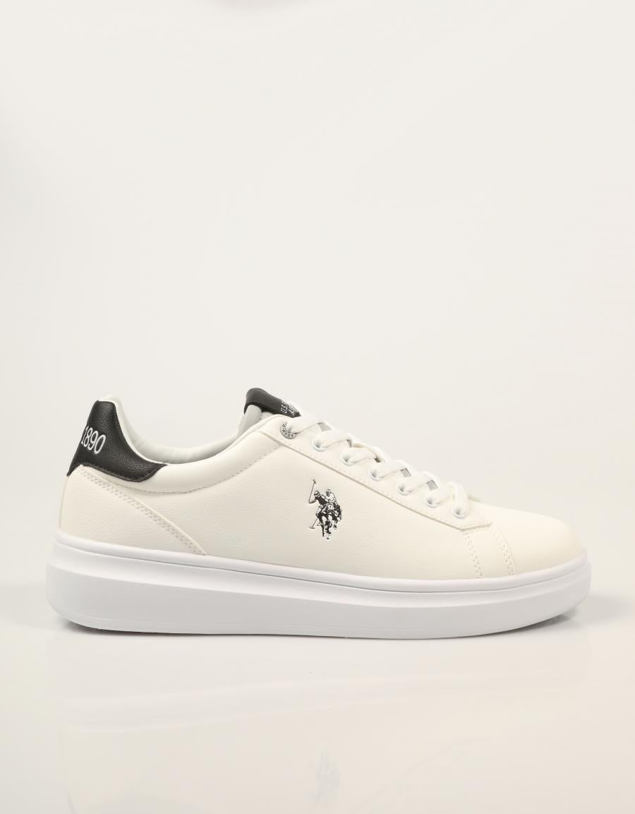 ZAPATILLAS US POLO ASSN CODY010C WHITE CODY010M/GY4 en color Blanco