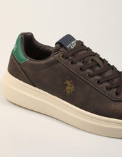 ZAPATILLAS US POLO ASSN CODY010C D.BROWN CODY010M/GY4 en color Marron